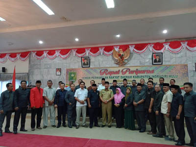Rapat Paripurna DPRD Inhu Menjadi Momen Perpisahan